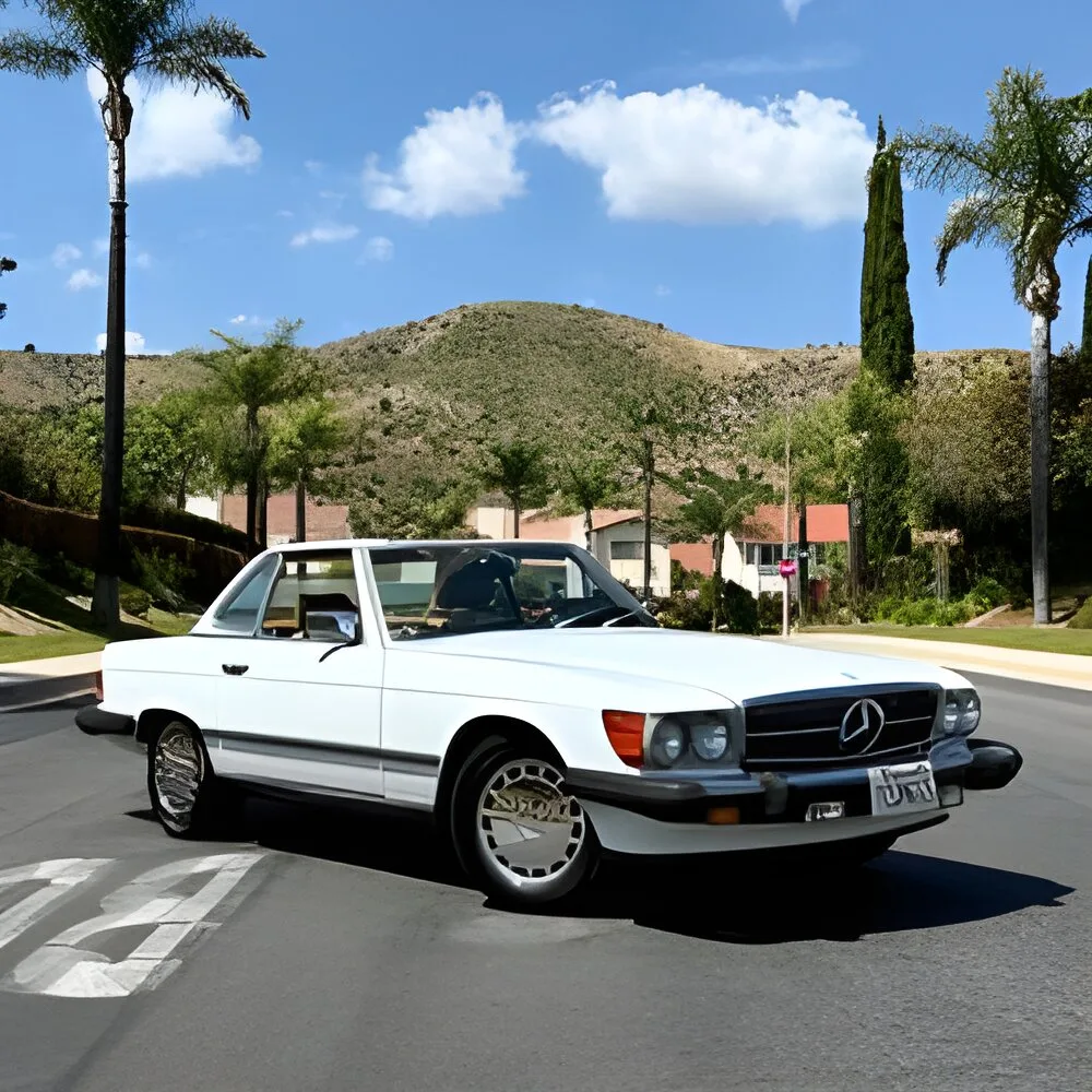 Mercedes-Benz 560 SL R107 1989 — Top model premium (~206 000 km)